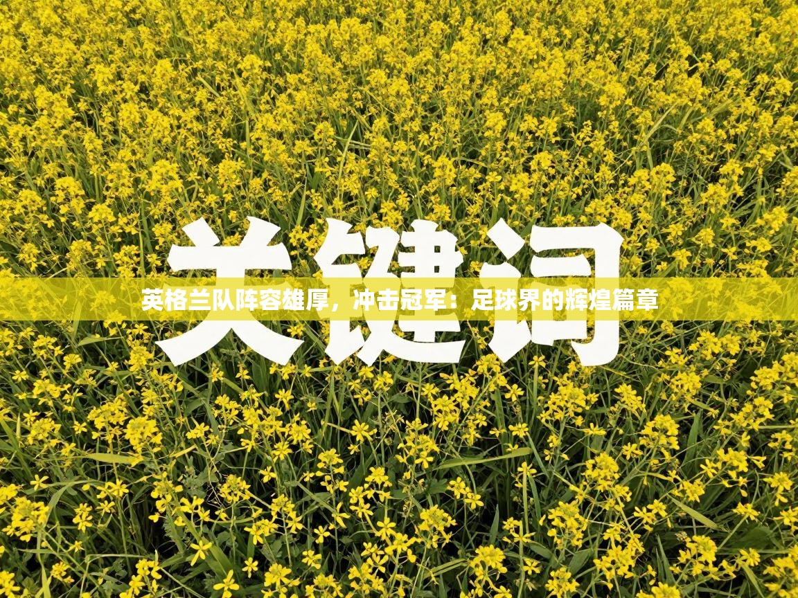 英格兰队阵容雄厚,冲击冠军:足球界的辉煌篇章 第1张